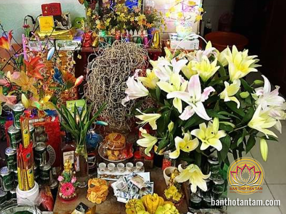 mâm cúng mùng 1 tết miền bắc