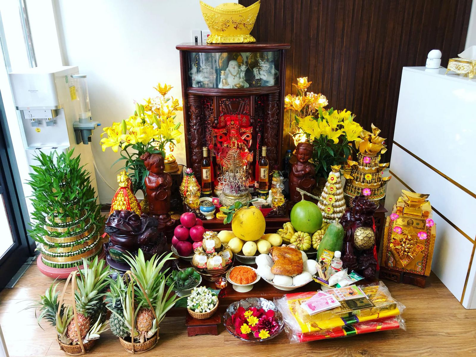 mâm cúng mùng 1 cho ông địa