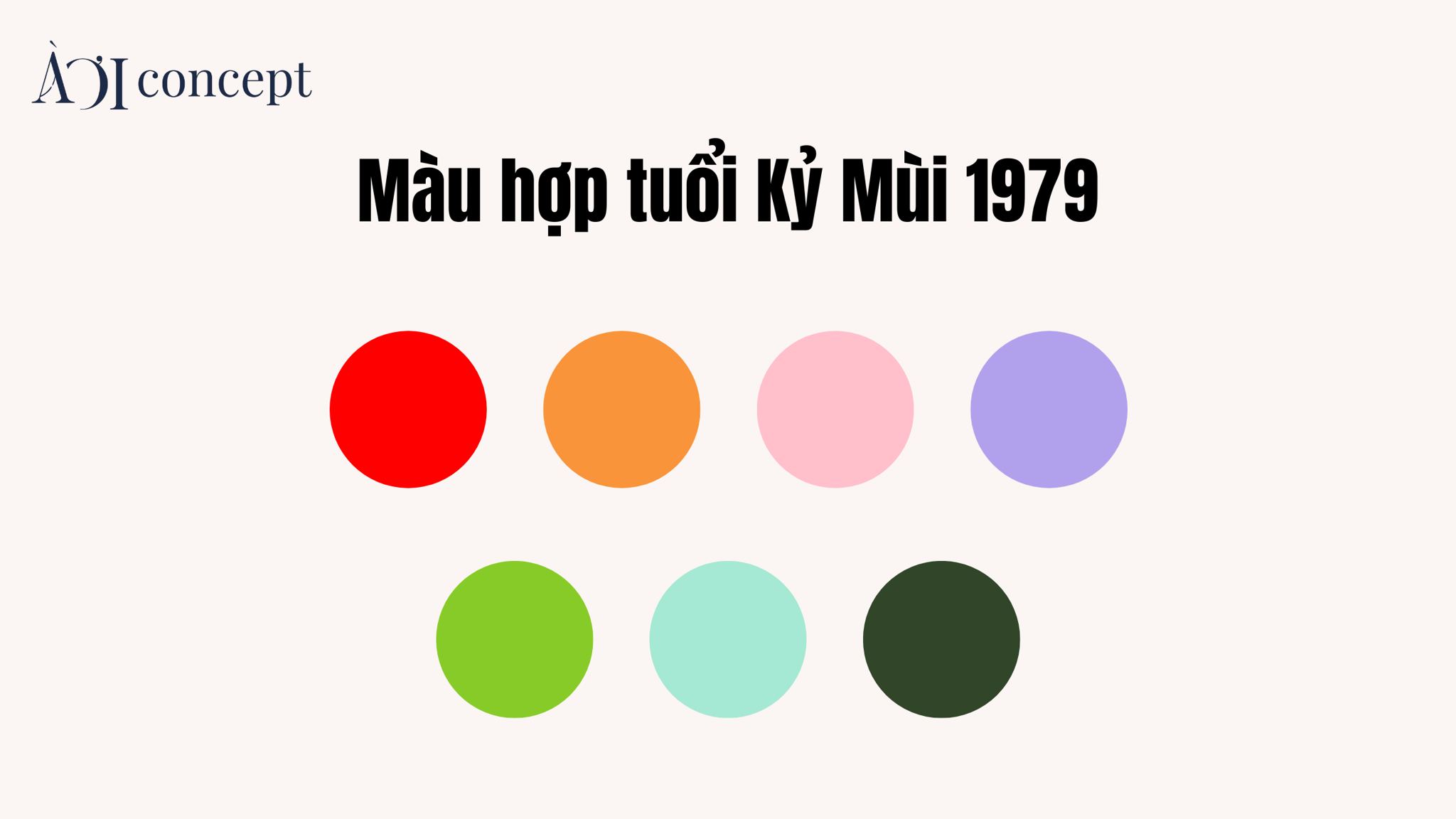 Tuổi Mùi hợp màu nào để may mắn