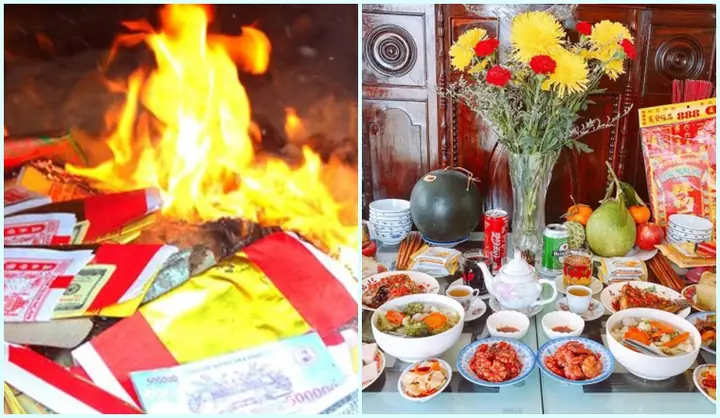 lễ cúng hoá vàng ngày tết