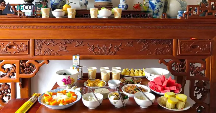 Văn Khấn Tạ Đất 2026 Hướng Dẫn Sắm Lễ và Cách Cúng 2 Mâm cúng tạ đất cuối năm