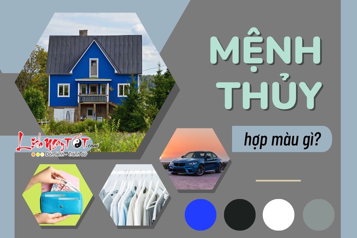 chọn màu xe hợp mệnh thủy