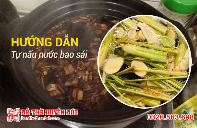 cách nấu nước bao sái bàn thờ