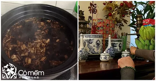cách làm nước bao sái bàn thờ
