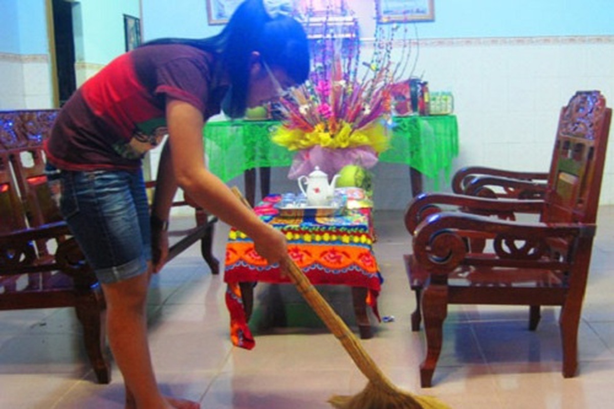 dọn dẹp nhà cửa đón Tết hợp phong thủy