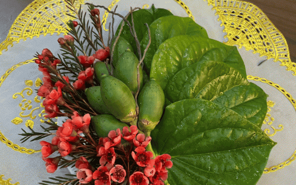 cách xếp trầu cau thắp hương