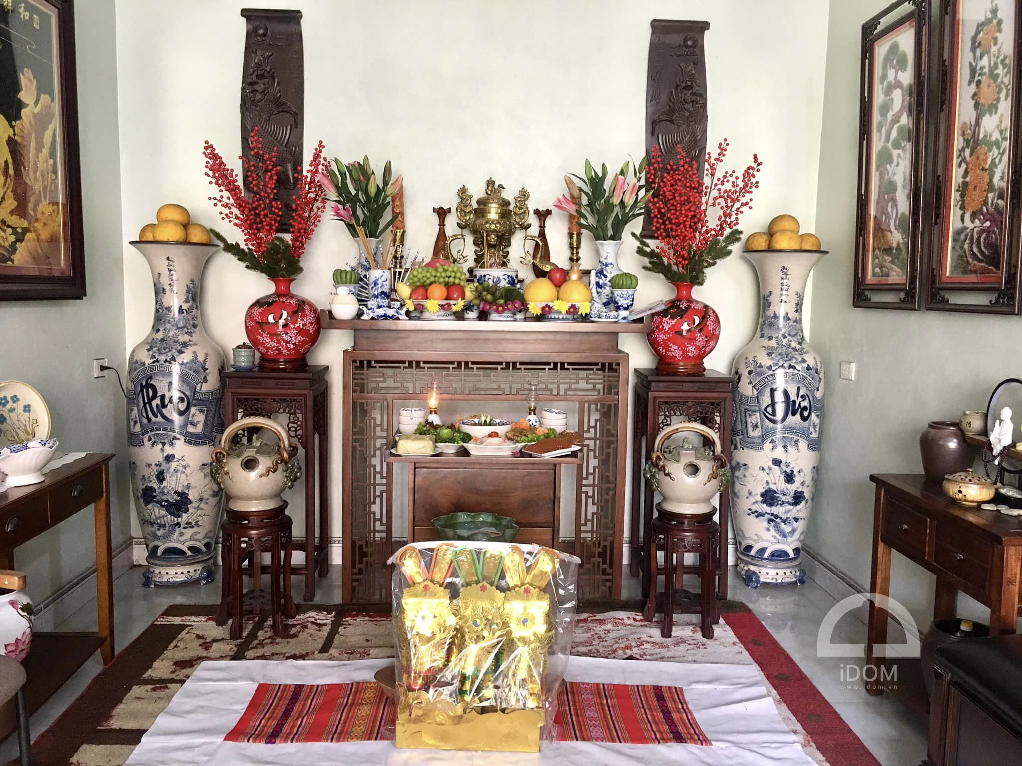 lưu ý trang trí bàn thờ ngày tết