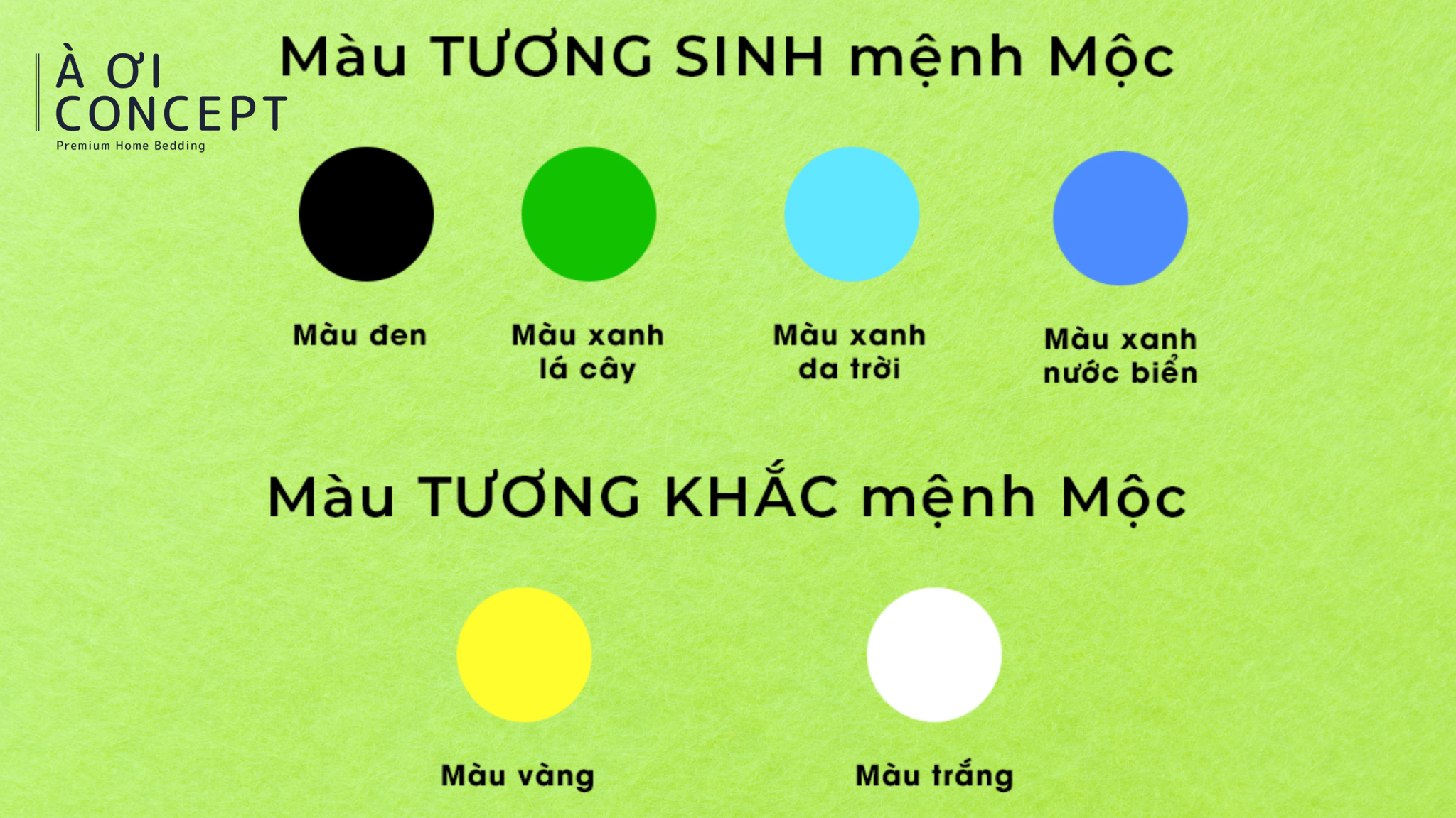 Màu sắc kỵ với mệnh Mộc