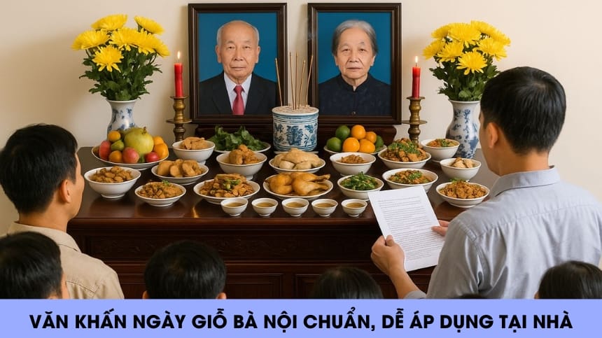 Văn Khấn Giỗ Bà Nội và Hướng Dẫn Mâm Cúng Đầy Đủ Nhất 3 lễ vật cúng giỗ bà nội
