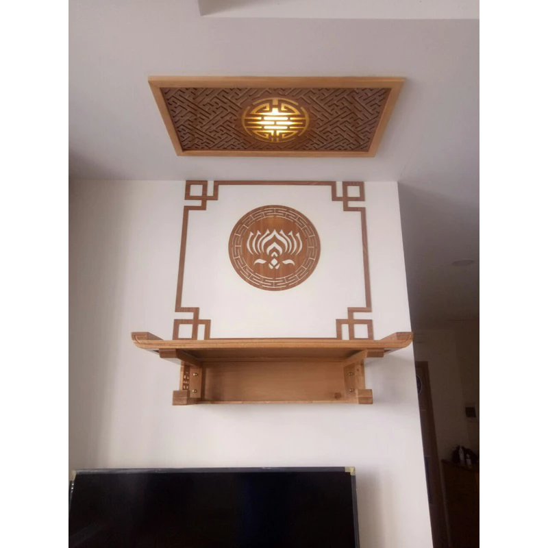 Bài trí bàn thờ treo tường chung cư hợp phong thủy