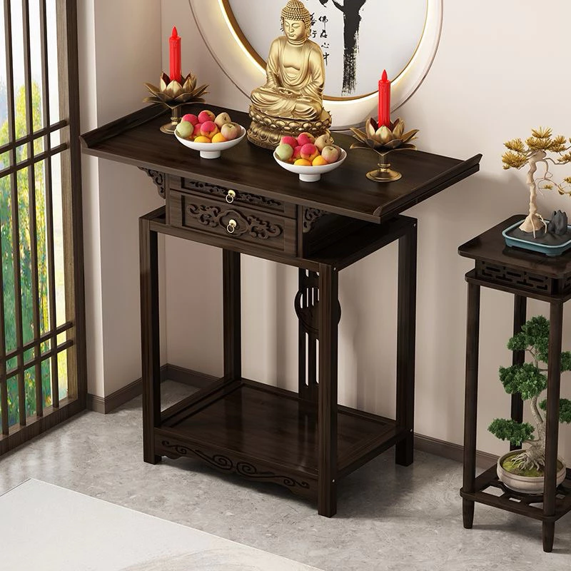 Bàn Thờ Phật Đơn Giản Gỗ Sồi Cao Cấp 3 Mẫu Bền Đẹp