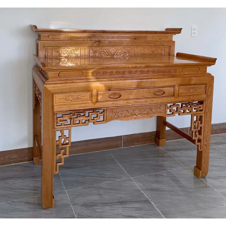 án gian thờ hiện đại gỗ tự nhiên