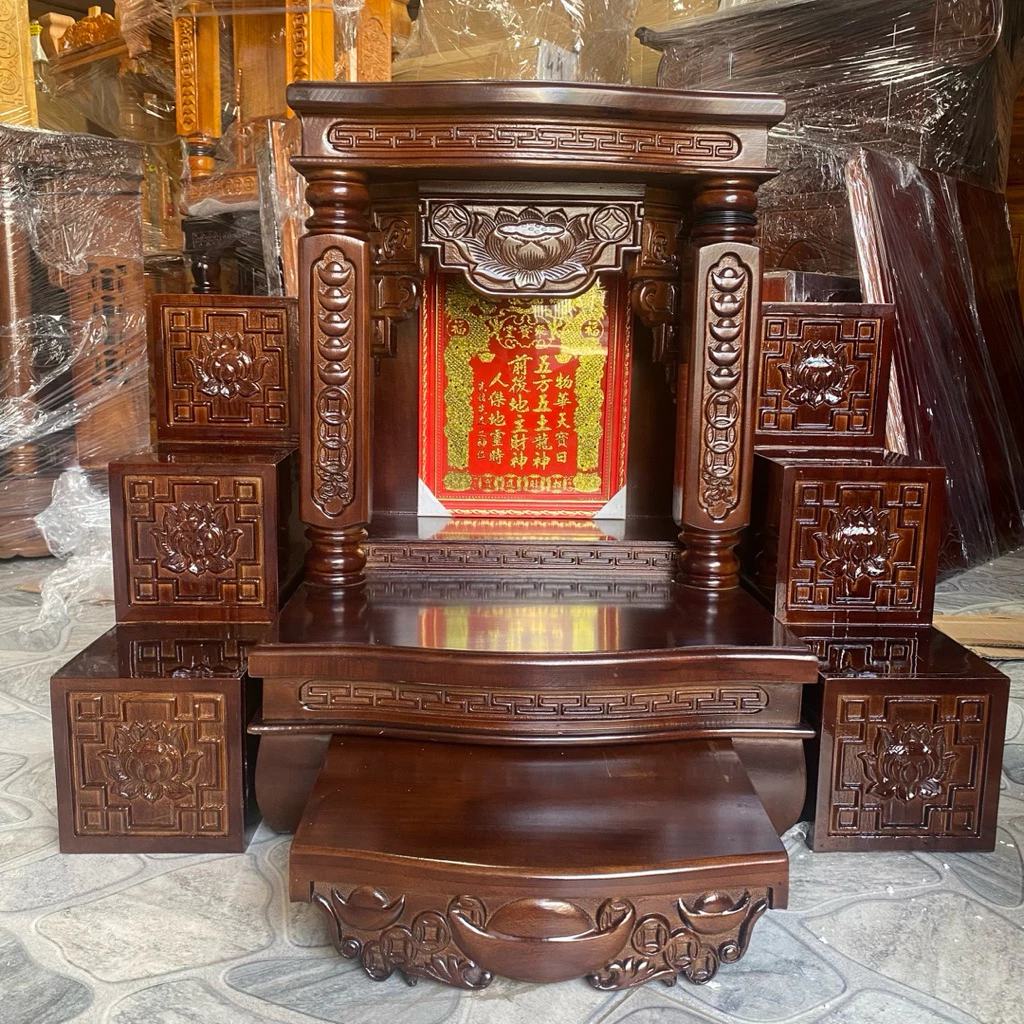 Mẫu bàn thờ thần tài đẹp hiện đại